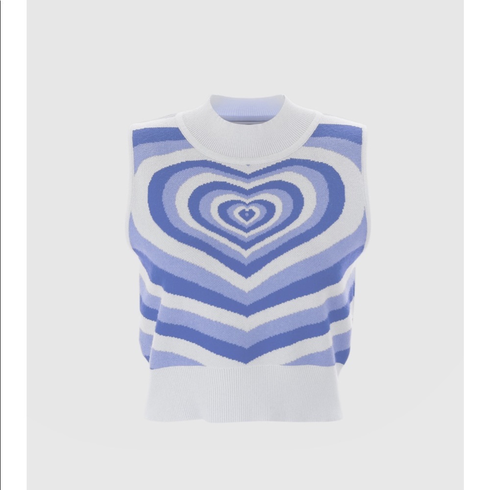 NWT! Small Heart Wave Vest